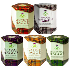 Pack of 5 Different Tins Scottish Haggis Scotland's National Dish