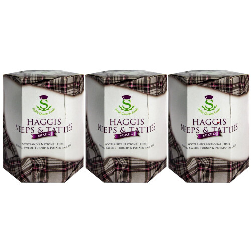 3 Pack Scottish Haggis in a Tin with Neeps & Tatties Scotland's ...
