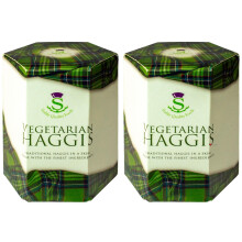 2 Pack Scottish Vegetarian Haggis in a Tin Scotland's National Dish