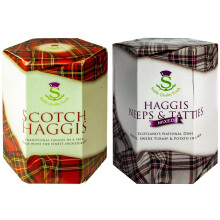 2 Pack Scottish Haggis and Neeps & Tatties Haggis Mix in a Tin Scotland's National Dish