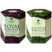2 Pack Scottish Venison Haggis and Vegetarian Haggis in a Tin Scotland's National Dish