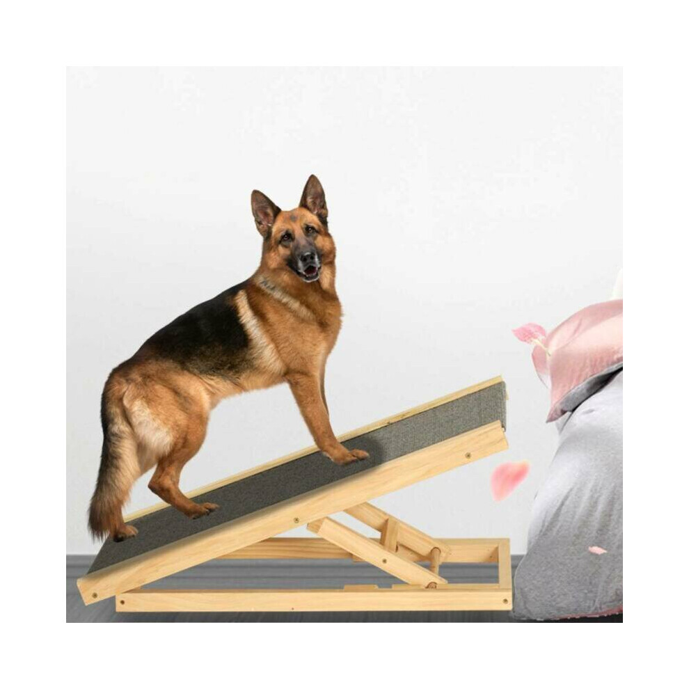 Portable Freestanding Dog Adjustable Heights Non-Slip Puppy Ramp Stair
