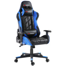 (Blue) GTFORCE PRO GT Reclining Sports Racing Gaming Office Desk PC CAR Faux Leather Chair (Blue)