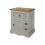 Core Corona Grey Washed Pine 1 Door 1 Drawer Bedside Cabinet 2