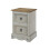 Core Corona Grey Washed Pine 2 Drawer Petite Bedside Cabinet 1