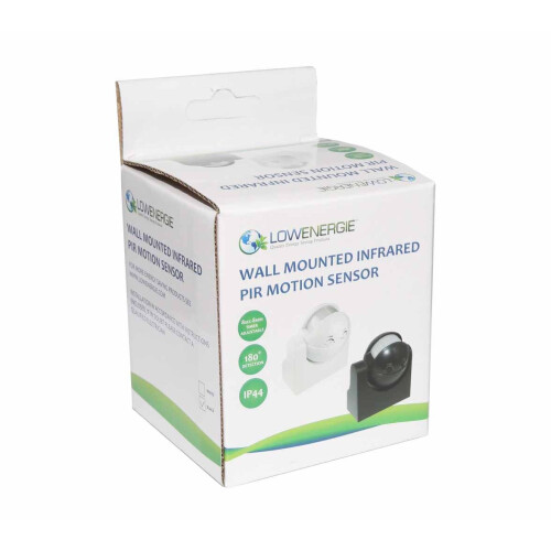 Lowenergie (BLACK Wall Mounted, 1200w) Occupancy Sensor PIR Motion Light Switch Ceiling Recessed Wall Long Short Range 2