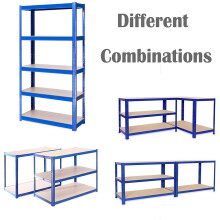 (Blue 180cm x 90cm x 40cm ) Garage Shelving Units 5 Tier Metal Storage Racking Shelves
