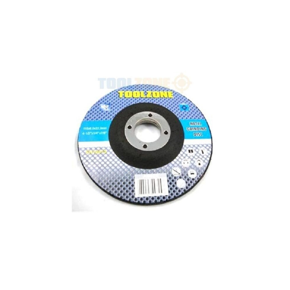 10 x 4-1/2 Inch Metal Grinding angle grinder Discs ( 115 x 6 x 22.2mm)