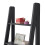 Timber Art Design UK Riva Retro 5 Tier Ladder Bookcase Shelving Shelf Display Unit Black 2
