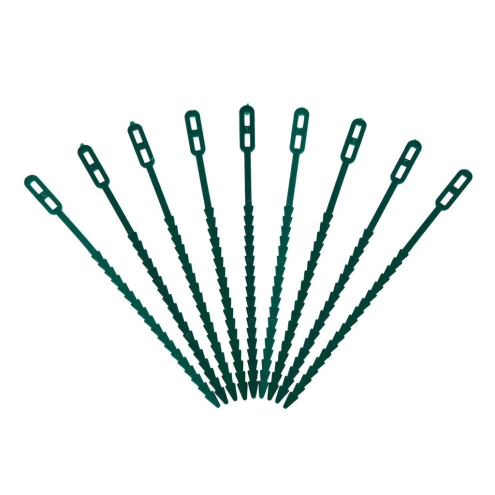 Gardman Garden Plant & Flower Adjustable Ties (18Cm) Green