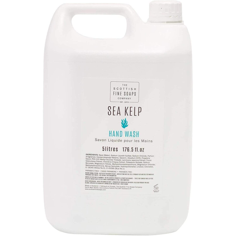 Scottish Fine Soaps Sea Kelp Hand Wash 1 x 5 Litres