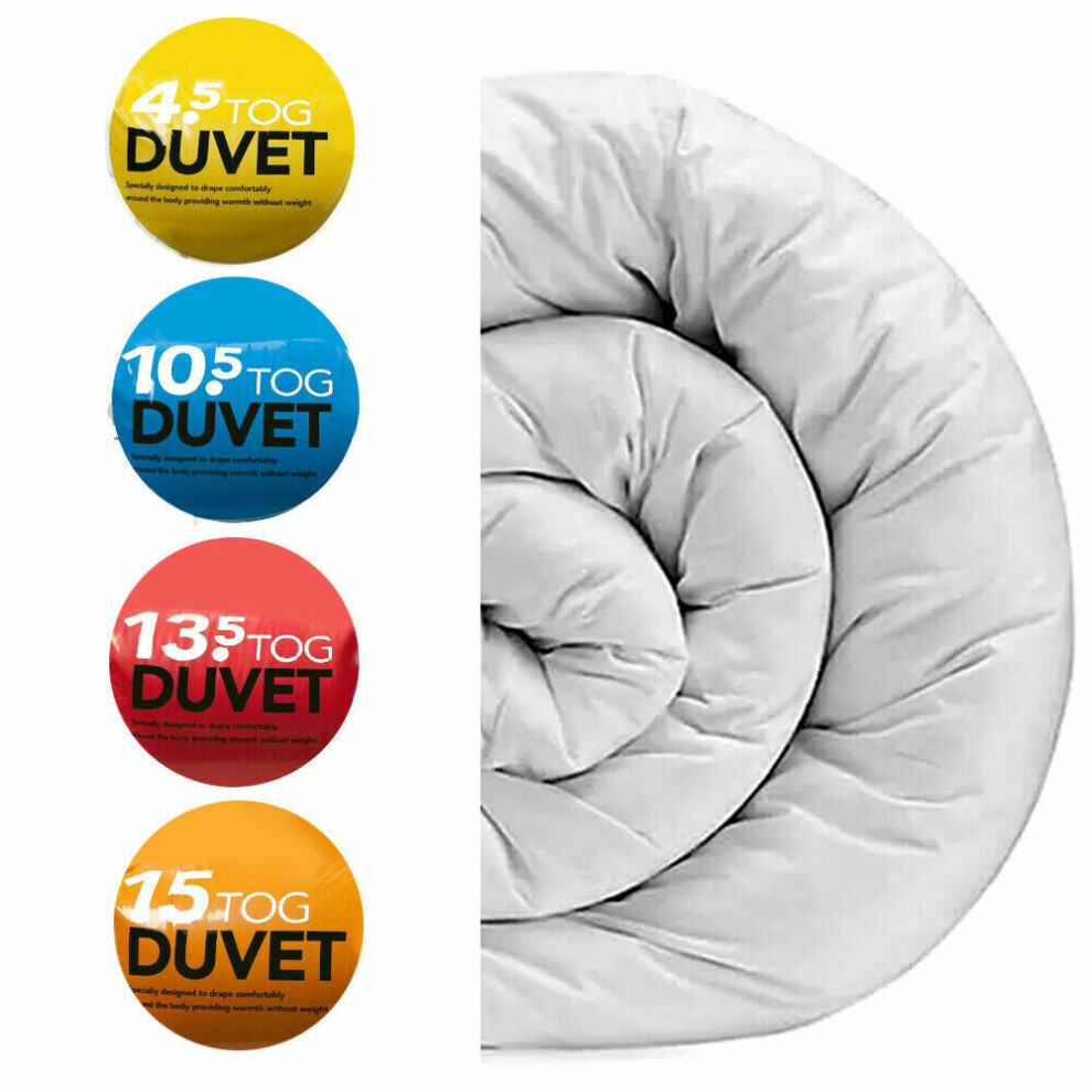 (Polycotton 4.5 Tog , Double ) Hotel Quality Quilts Anti-Allergy Polycotton Togs