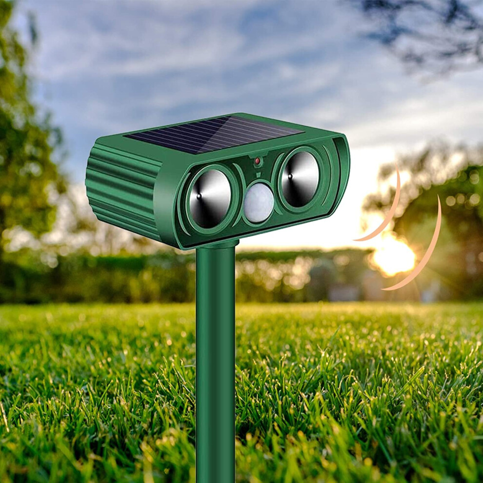 Solar Powered Cat Repellent for Outdoor Ultrasonic Cat Scarer