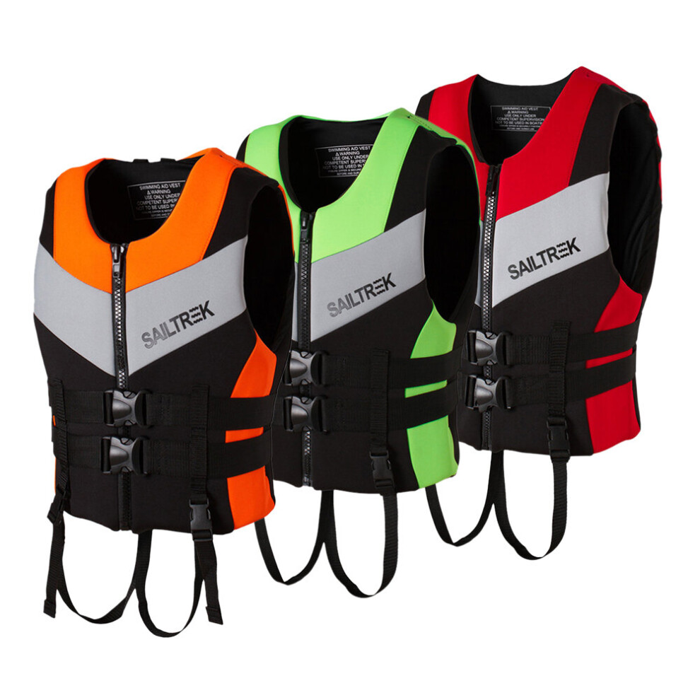 (Kayak  Sailing Boating Jacket Water Sports Wear Red XL) Neoprene Adult Life Jacket Buoyancy Aid Vest