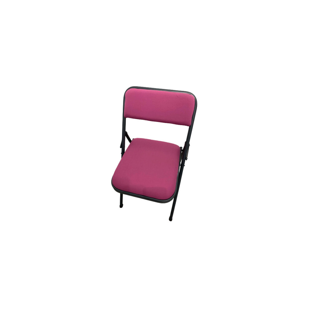 (Pink) Folding Micro Fiber Cloth Chair