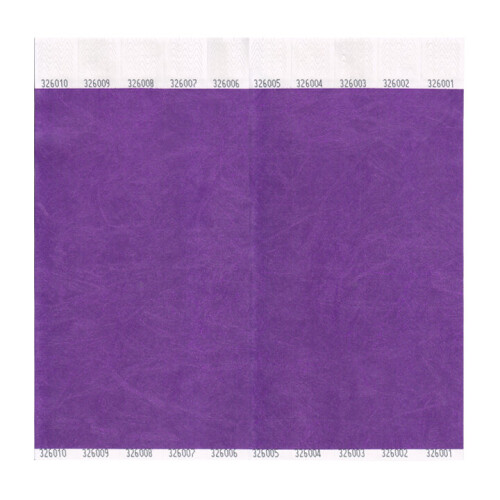 Purple Tyvek 25mm Wristbands (100 Pack)