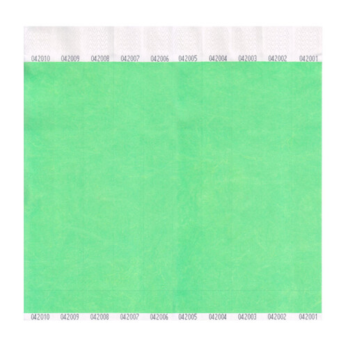 Neon Lime Tyvek 25mm Wristbands (100 Pack)