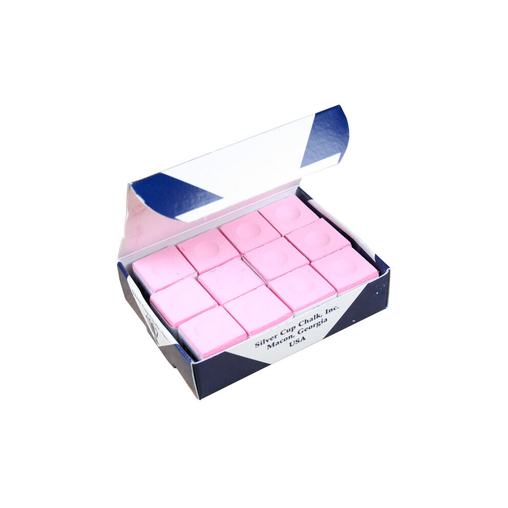 Silver Cup Pink Chalk, Box of 12 by Silver Cup