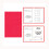 ClubKing Ltd Linen Membership Cards, Red, 5 Year Inserts 1