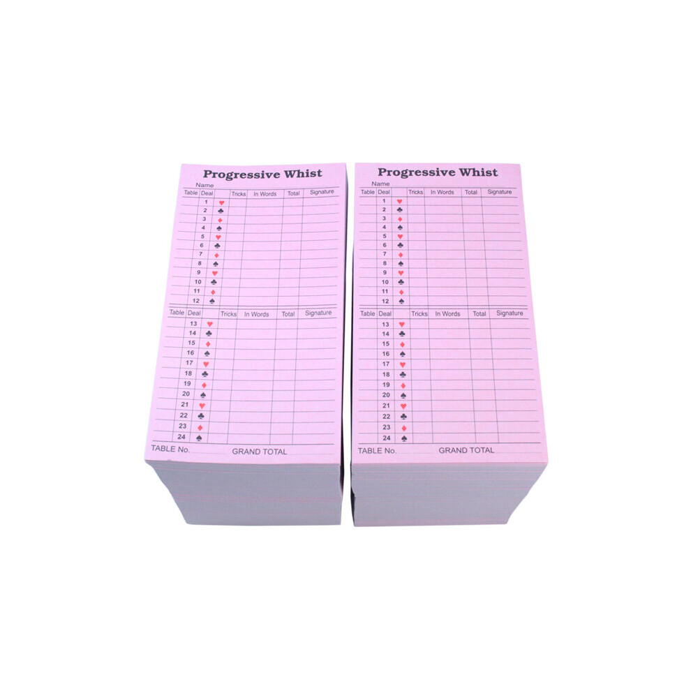 ClubKing Ltd Whist Scorecards, 500 Pack