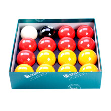 Red and Yellow 2" Aramith Pool Ball Set (1 7/8 Inch Cue Ball)