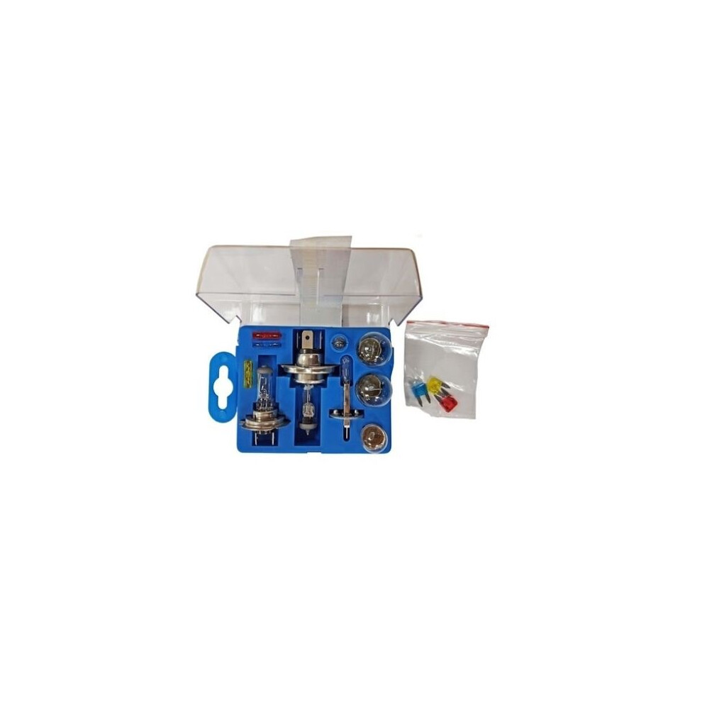 13 Pce Emergency Breakdown Car Bulb And Fuse Assortment Kit (Mini Blade Normal) 5055143921373