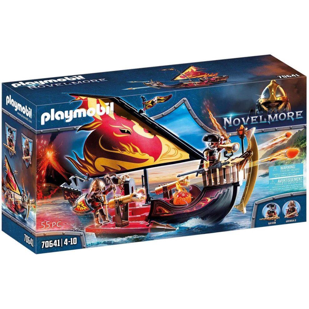 Playmobil 70641 Novelmore Knights Burnham Raiders Fire Ship