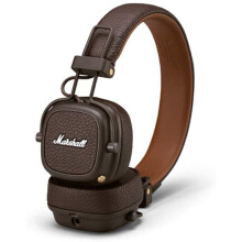 Marshall Major III Bluetooth Foldable Headphones - Brown | 40mm Drivers, aptX, 30+ Hours Playtime