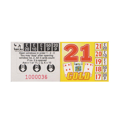 ClubKing Ltd Break Open Tickets, Gold 21's