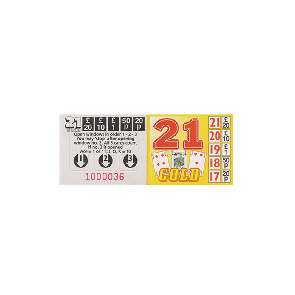 Clubking Ltd Break Open Tickets, 21'S Gold