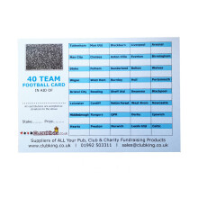 Football Cards, 40 Team