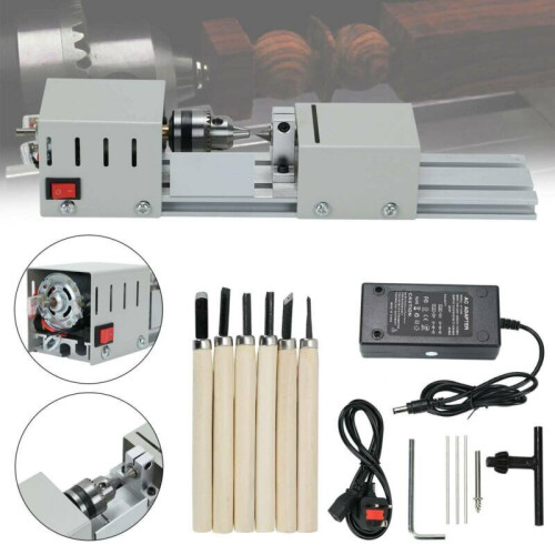 6in1 Multi Metal Mini Lathe Wood Model Making Drilling Milling Machine