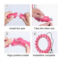 Weight Loss Smart HULA HOOP Detachable Hoops Fitness Abs 24 Knots