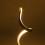 LED Bedside Spiral Table Lamps Creative Design Curved Warm White Light 7