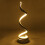LED Bedside Spiral Table Lamps Creative Design Curved Warm White Light 6