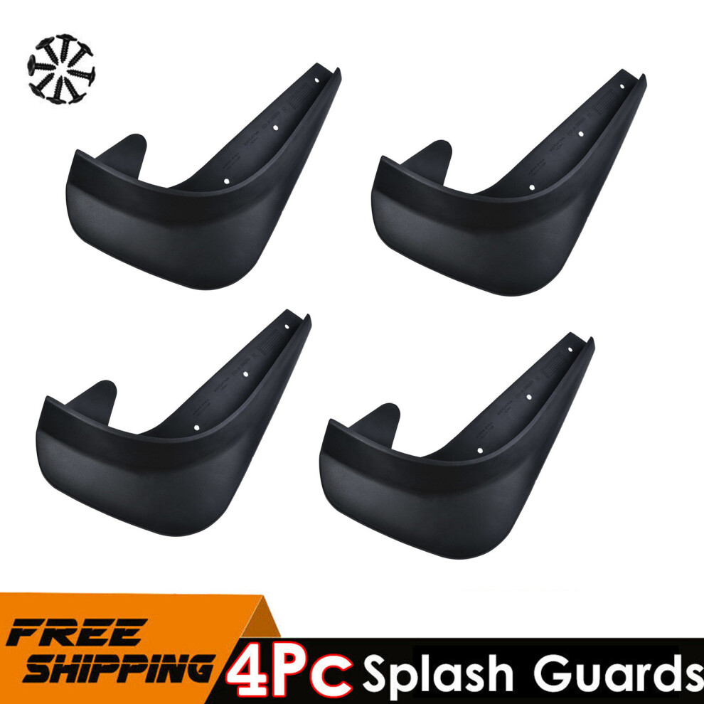 Ranpo 4X Universal Car Mud Flaps Splash Guards Fender Front Or Rear Black