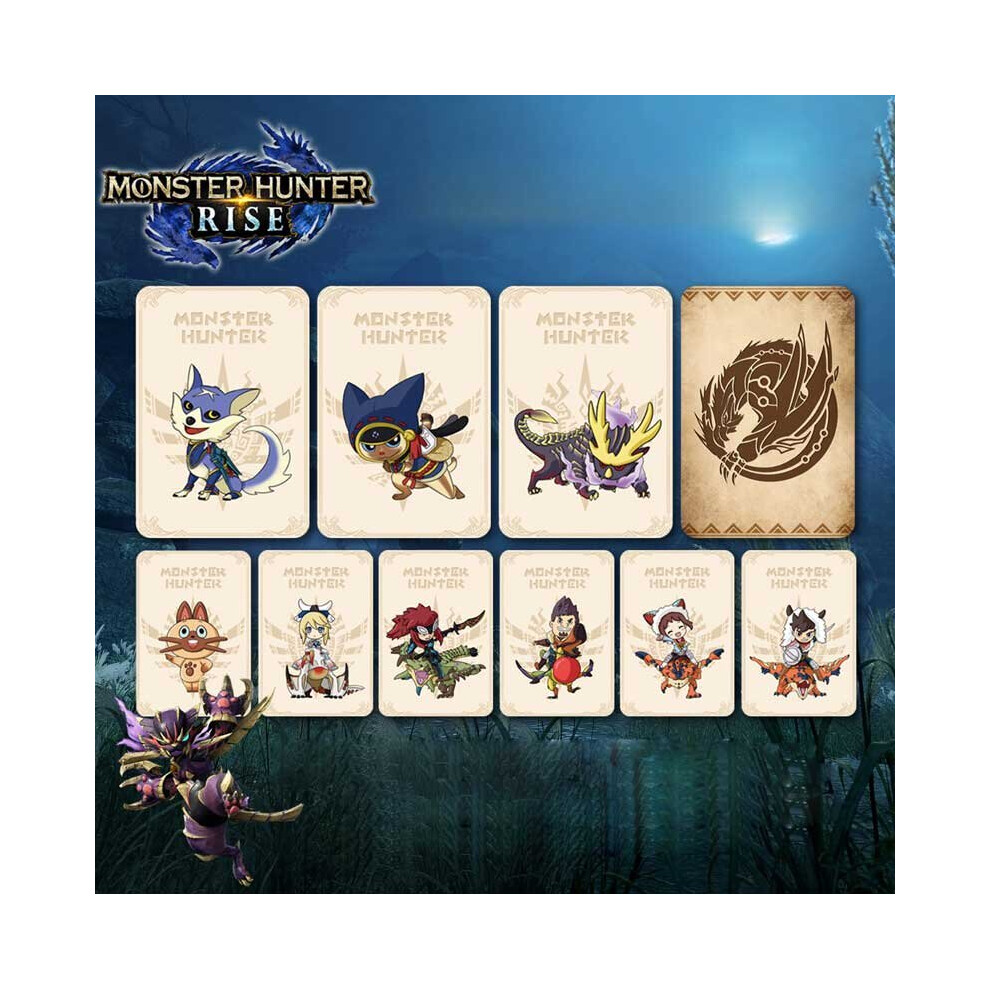 (3 Rise + 6 Stories) Monster Hunter Rise Amiibo Cards For Switch 6901891004440