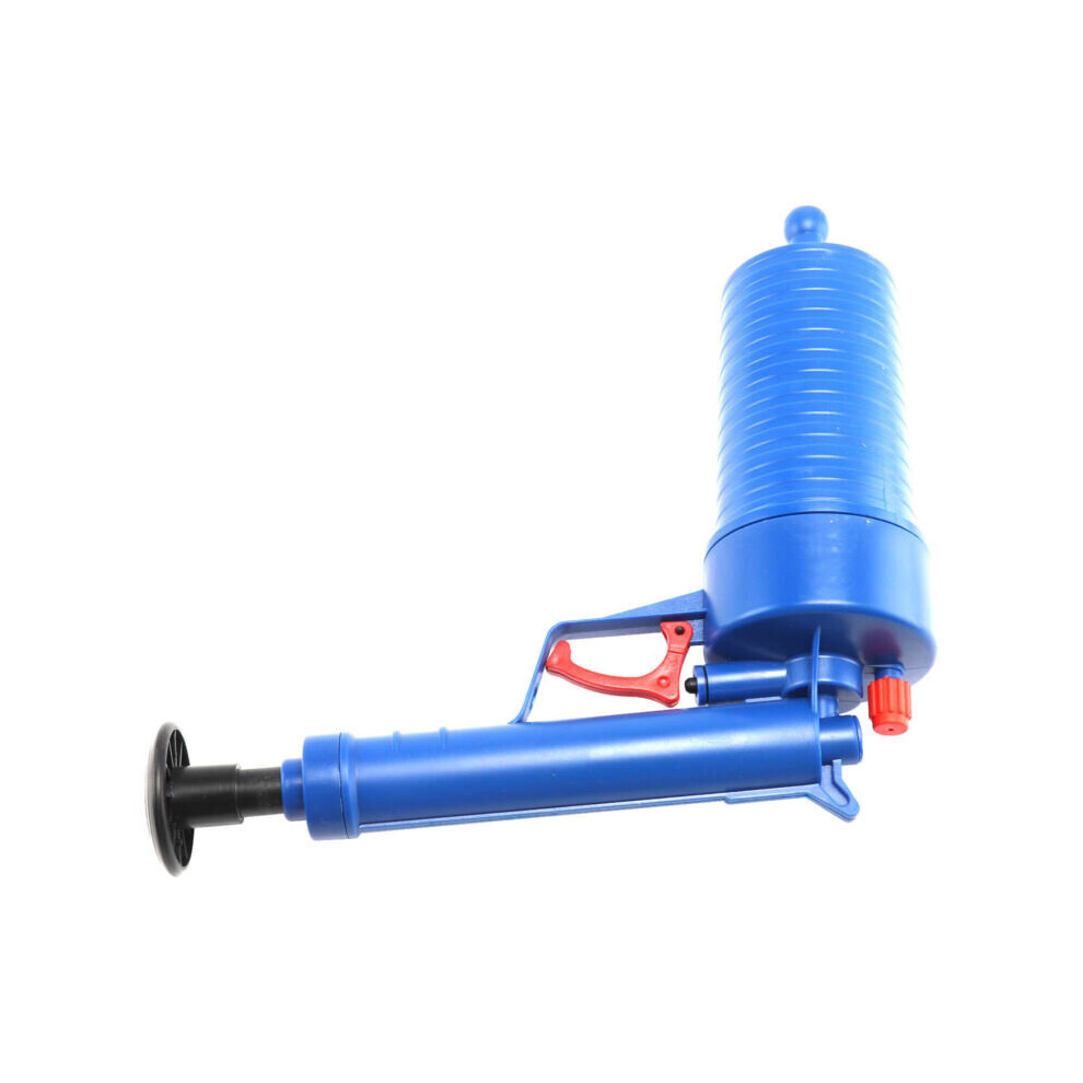 Air Power Drain Cleaner – Pneumatic Pipe Unblocker Gun With 4 Adapters For Toilet, Sink, Bathtub, Pressure Release Safety Valve