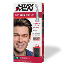 Just For Men AutoStop Men's Comb-In Hair Color, Dark Brown