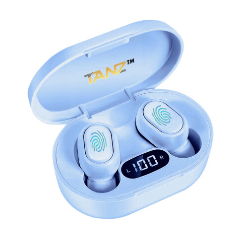 (Blue) TANZ XT Wireless Bluetooth Earphones Headphones Earbuds iPhone Samsung