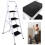 4 Step Ladder Heavy Duty Steel Portable  Foldable Step Stool Non-Slip 5