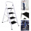 4 Step Ladder Heavy Duty Steel Portable  Foldable Step Stool Non-Slip 1