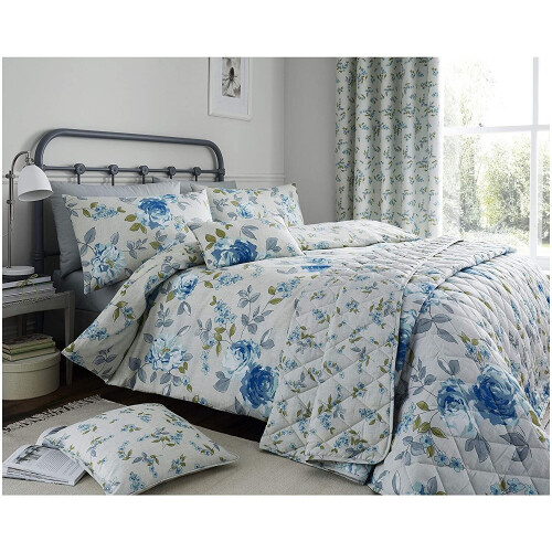 Colette Blue Cushion 30x50cm Bed/Sofa Filled Cushion Accessory