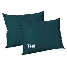 (4x Polycotton Pillowcases, Teal) Pack of 2,4 Polycotton Pillowcases Standard Size Super Soft Valuable Bedroom Pillow Covers Only.