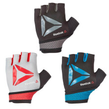 (Blue, L) Reebok Training Gym Gloves Weight Lifting Fitness Workout
