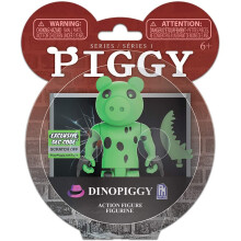 Piggy Series 1 3.5-inch Dinopiggy Action Figure - Poseable, Swappable Parts, Collectible from the Hit Piggy Game