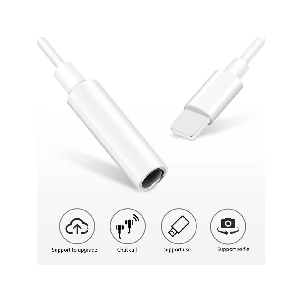 Adapter for iPhone to 3.5mm Jack Connector cable Earphone Aux iphone