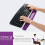 Fellowes Fellowes Crystals Gel Mouse Mat with Wrist Support, Purple, 9"*7.5" 3