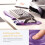 Fellowes Fellowes Crystals Gel Mouse Mat with Wrist Support, Purple, 9"*7.5" 2