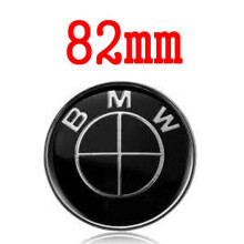 NEW BMW Bonnet Boot Black On Black Badge 82MM For 1 2 3 4 5 7 Z3 Z4 X3